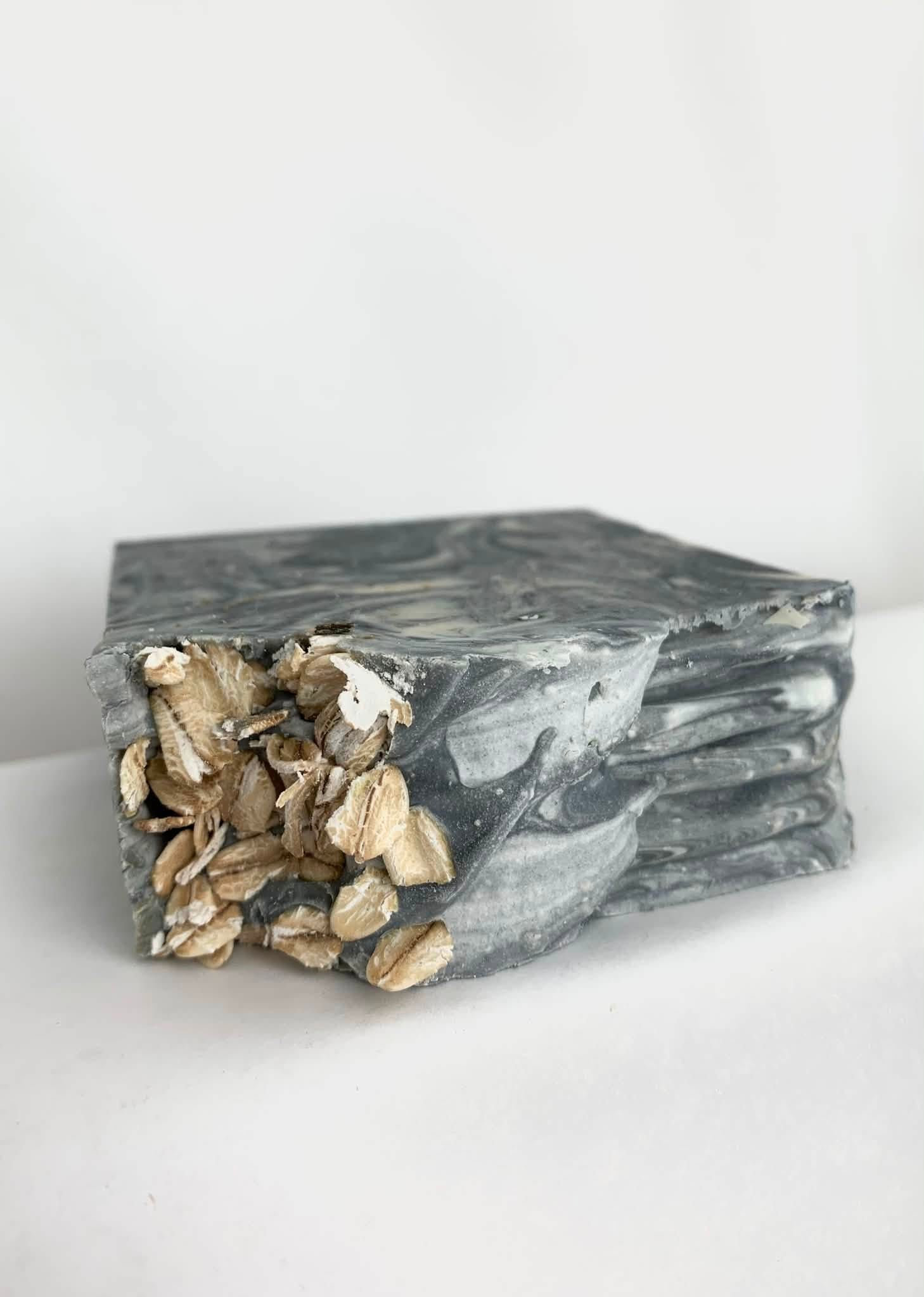 Oatmeal & Charcoal Goats Milk Soap