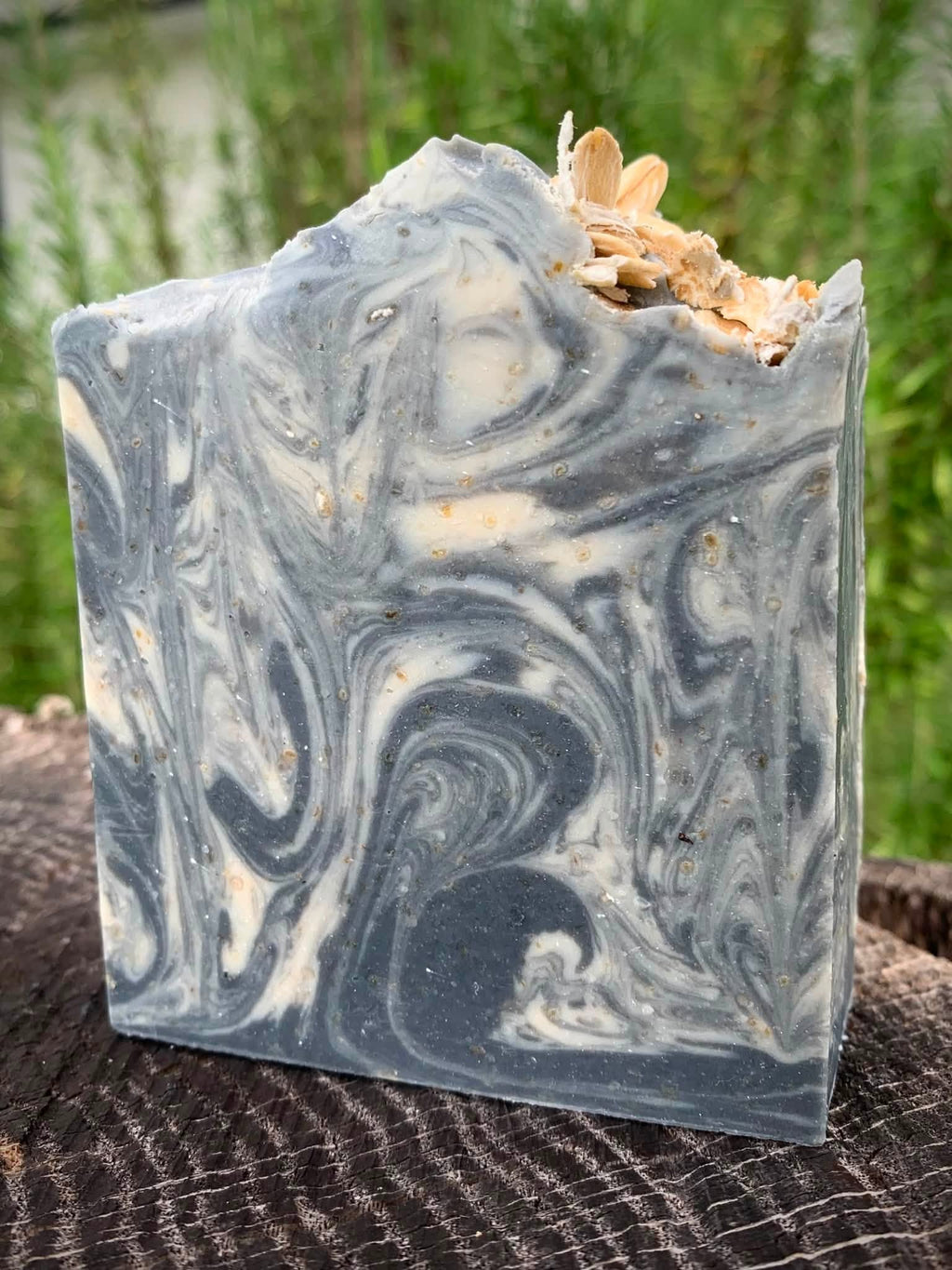 Oatmeal & Charcoal Goats Milk Soap