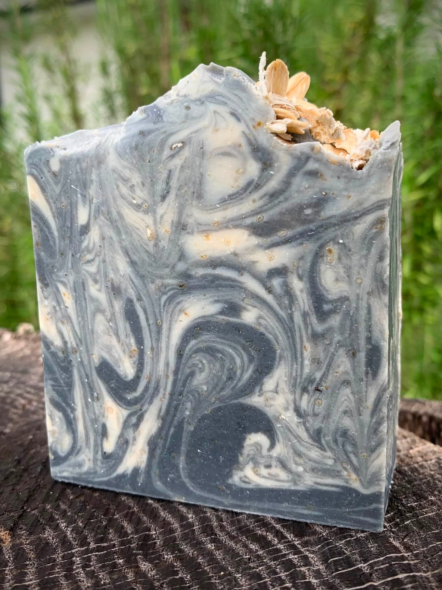 Oatmeal & Charcoal Goats Milk Soap